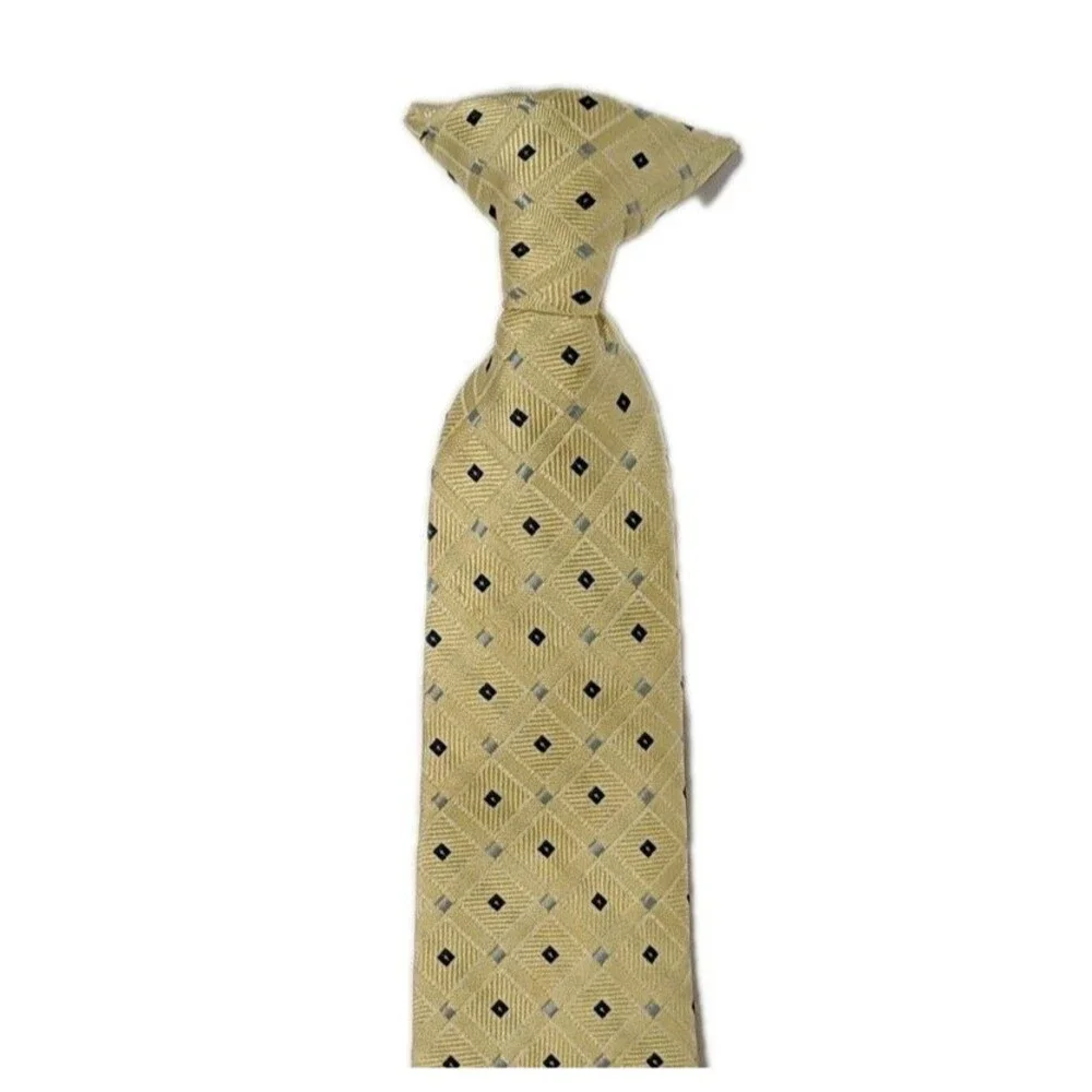 George Youth Tie Clip On Kids Yellow School Events Church 11